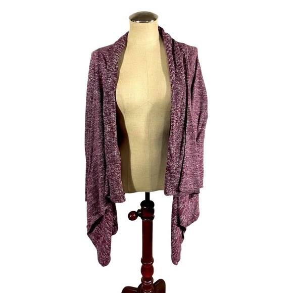 Lucky Brand Women's Marled Drapey Wrap Sweater Cardigan Size Large - Picture 1 of 7